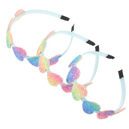 OATIPHO 3 Stück Teiliges Stirnband mit Glitzer für Partys Stylische Haaraccessoires für Besondere Anlässe Einzigartiges Design für Valentinstag Hochzeiten und Feiern von OATIPHO