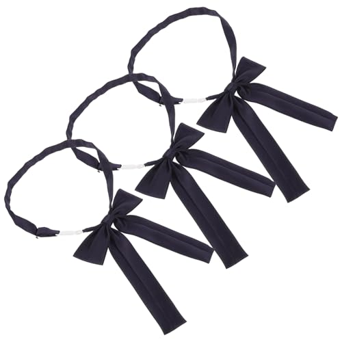 OATIPHO 3-teiliges Verstellbares Marineblau-fliegen-set Für Damen Weichem Stoff, Vorgebundenes Bowknot-set, Uniform-kostüm-zubehör Für Arbeit, Schule, Cosplay, Party OATIPHO 3-teiliges Verstellbares Marineblau-fliegen-set Für Damen Weichem Stoff, Vorgebundenes Bowknot-set, Uniform-kostüm-zubehör Für Arbeit, Schule, Cosplay, Party von OATIPHO