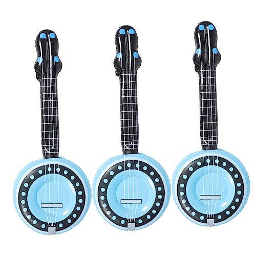 OATIPHO 3St Aufblasbares Musikinstrument guitarren für Kinder aufblasbares Instrument Partyzubehör Mikrofon Partydekorationen Dekorationsspielzeug tragbar Spielzeugset Saxophon Trompete von OATIPHO