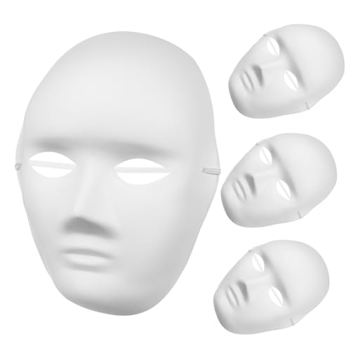 OATIPHO 4 Stück Diy Papiermasken Unbemalte Masken für Kreative Projekte für Erwachsene Bemalen und Gestalten für Karneval Halloween und Maskeraden OATIPHO 4 Stück Diy Papiermasken Unbemalte Masken für Kreative Projekte für Erwachsene Bemalen und Gestalten für Karneval Halloween und Maskeraden von OATIPHO
