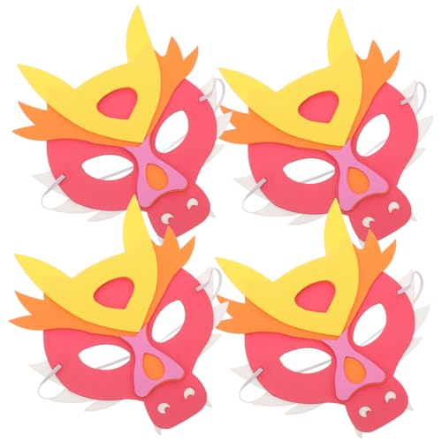 OATIPHO 4 Stück Kinder Jahr Des Drachen Drachen Für Cosplay Drachen Masken Lustig Dekorativ Cosplay Maskerade von OATIPHO