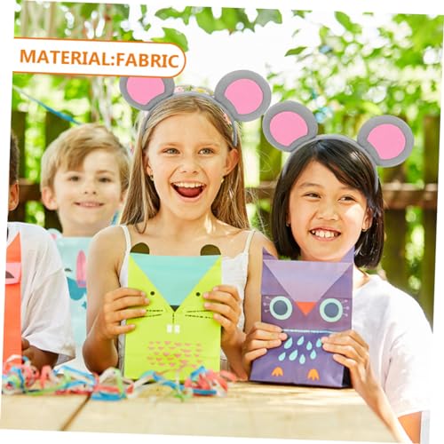 OATIPHO 4 Stück Mausohren Haarreifen für Erwachsene Tierkostüm Accessoires für Halloween Cosplay Partys und Festivals Lustige und Kopfbedeckungen für Haarstyling von OATIPHO