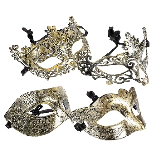 OATIPHO 4 Stück Retro Maske für Maskerade Teiliges Antiken Kronenmasken für Halloween Kostümpartys und Karneval Stilvolles Accessoire für Erwachsene und Cosplay OATIPHO 4 Stück Retro Maske für Maskerade Teiliges Antiken Kronenmasken für Halloween Kostümpartys und Karneval Stilvolles Accessoire für Erwachsene und Cosplay von OATIPHO