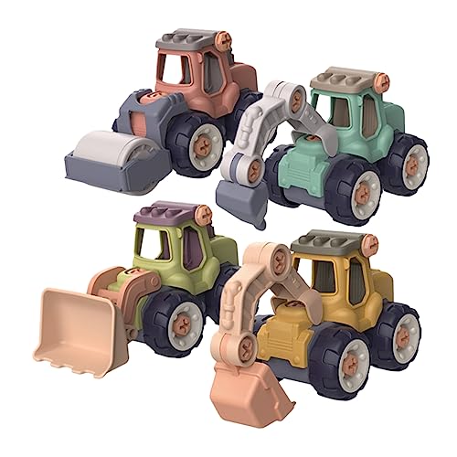 OATIPHO 4 Stück Spielzeugauto Bulldozer Spielzeug Karinifizierendes Spielzeug Kinder Auto Spielzeug Bulk-Spielzeug Für Kinder Autospielzeug Lernspielzeug Bagger Plastik Kleinkind Vorschule von OATIPHO