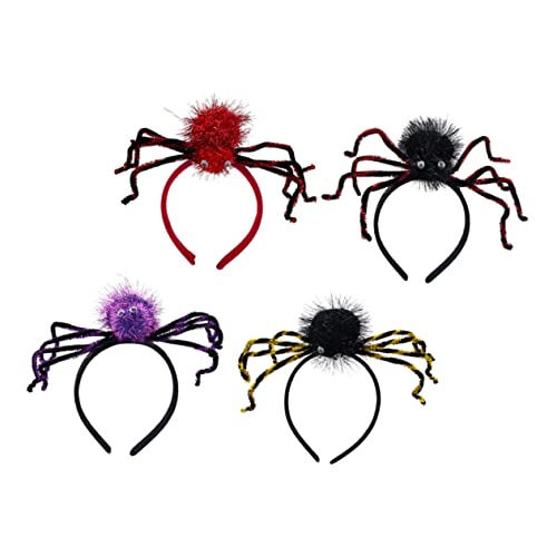 OATIPHO 4 Stück Teiliges Halloween Spinnen Haarband Lustige Kopfband Dekorationen Gelb Rot und Schwarz für Partys Karneval und Cosplay Zubehör OATIPHO 4 Stück Teiliges Halloween Spinnen Haarband Lustige Kopfband Dekorationen Gelb Rot und Schwarz für Partys Karneval und Cosplay Zubehör von OATIPHO