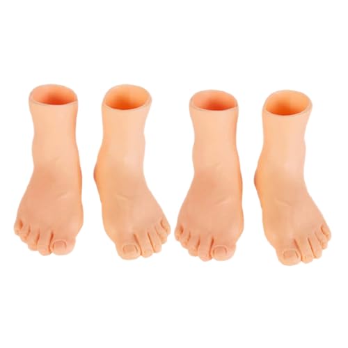 OATIPHO 4 Stücke Katze Nicht medizinisch Nicht medizinisch Nicht medizinisch fingerlinge Hand Finger Puppen Mini Finger Puppen Kunststoff Beige von OATIPHO