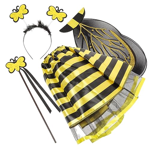 OATIPHO Karneval Kostüm Kinder Bienen Haarreif 4 Teiliges Bienenkostü Set Mit Flügeln Haarreif Zauberstab Rock Für Halloween Cosplay Partys Üße Bienenverkleidung Für OATIPHO Karneval Kostüm Kinder Bienen Haarreif 4 Teiliges Bienenkostü Set Mit Flügeln Haarreif Zauberstab Rock Für Halloween Cosplay Partys Üße Bienenverkleidung Für von OATIPHO