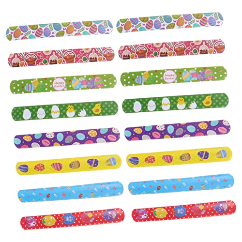 OATIPHO 48St -Sexring Frühlingsdekorationen Cartoon-Slap-Armbänder Ornament Geschenke Armband für die Osterparty Osterarmband für Kinder schlagen schmücken Requisiten von OATIPHO