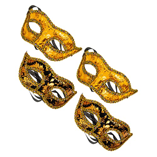 OATIPHO 4er Set Herren Halbmaske Retro Römische Maske Für Karneval Und Maskenball änner Maske Für Halloween Und Kostümparty 2 Designs Veloursstoff OATIPHO 4er Set Herren Halbmaske Retro Römische Maske Für Karneval Und Maskenball änner Maske Für Halloween Und Kostümparty 2 Designs Veloursstoff von OATIPHO