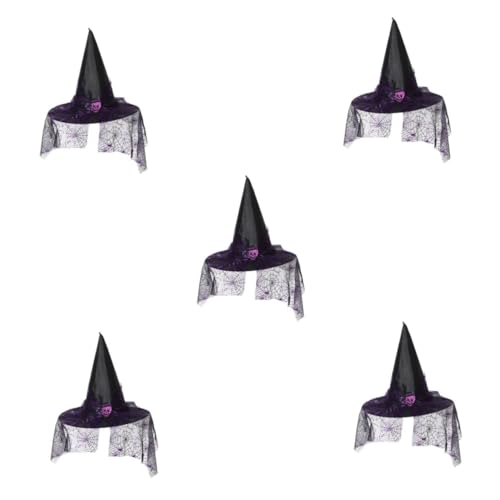 OATIPHO 5st Hexen Hut Halloween-verzierung Hexenhutverzierung Neuheit Halloween-hut Stilvoller Halloween-hut Halloween-hüte Bequemer Hexenhut Cosplay-halloween-hut Violett Polyester OATIPHO 5st Hexen Hut Halloween-verzierung Hexenhutverzierung Neuheit Halloween-hut Stilvoller Halloween-hut Halloween-hüte Bequemer Hexenhut Cosplay-halloween-hut Violett Polyester von OATIPHO
