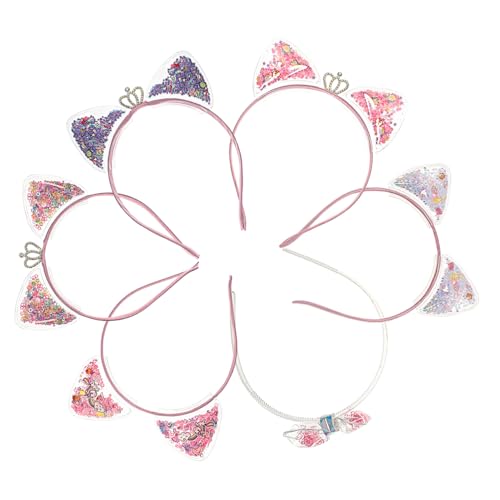 OATIPHO 6 Stück Katzenohren Haarreifen für Kleine Glitzerndes Haarband mit Dreidimensionalem Design Passende Haardekorationen für Karneval Cosplay und Geburtstagsfeiern OATIPHO 6 Stück Katzenohren Haarreifen für Kleine Glitzerndes Haarband mit Dreidimensionalem Design Passende Haardekorationen für Karneval Cosplay und Geburtstagsfeiern von OATIPHO