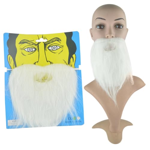 OATIPHO 6 Stück Teiliges Falsches Bartset Realistische Halloween Cosplay Requisiten Selbstklebend Weiß und Schwarz für Erwachsene und Jugendliche Kostümzubehör für Party Karneval und von OATIPHO