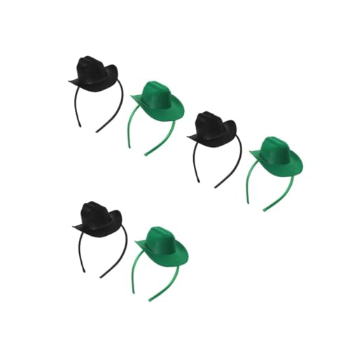 OATIPHO 6 Stück Teiliges Mini Cowboy Hut Haarreif Leichtes Western Party Headband für Frauen und Mädchen Dekoratives Festival Zubehör für Halloween Geburtstag Karneval in Grün und Schwarz OATIPHO 6 Stück Teiliges Mini Cowboy Hut Haarreif Leichtes Western Party Headband für Frauen und Mädchen Dekoratives Festival Zubehör für Halloween Geburtstag Karneval in Grün und Schwarz von OATIPHO