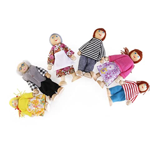 OATIPHO Zubehör Babyspielzeug 6st Puzzle-Spielzeug Spielzeug Für Kleinkinder Geschenke Für Jungen Cosplay- Spielset Für Kinder Puppenspielzeug Aus Holz Bambus Hölzern Eltern-Kind Moment von OATIPHO