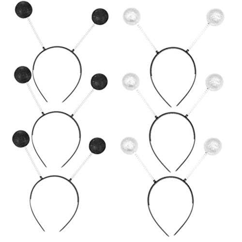 OATIPHO 6Stücke Glitzer Schaumkugeln Stirnbänder Cosplay Haaraccessoires für Erwachsene Haardekoration für Partys und Kostüme Langlebig und Komfortabel von OATIPHO