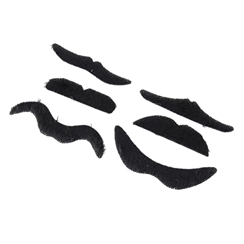 OATIPHO Halloween-maskenball 6 Stück Selbstklebende Schnurrbärte für Cosplay von OATIPHO