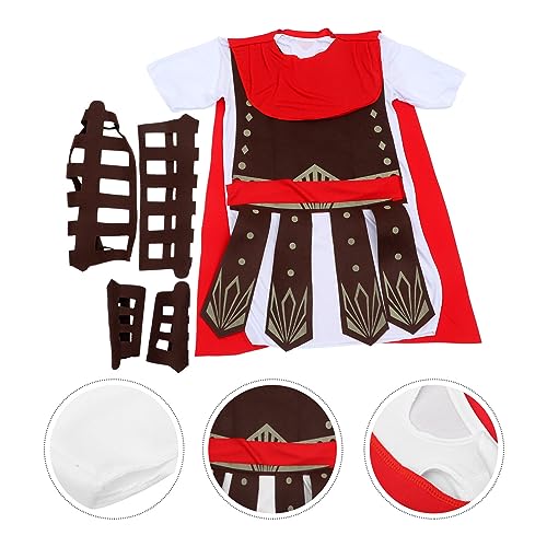 OATIPHO Antike Römische Gladiatoren-Kleidung Kostüme Römischer Soldat Gladiator Wikinger Mittelalterliche Historische Rollenkostüme Erwachsenenkleidung Für Männer Halloween-Anziehparty von OATIPHO