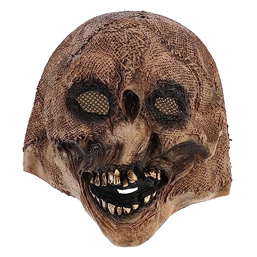 OATIPHO Beängstigend Am Gruseligsten Maskerade Schnabel Vogelscheuche Geist Skelett Horror Zombie Halloween Cosplay-gesichtsmaske Gruselige Hülle Maskenabdeckung Emulsion von OATIPHO