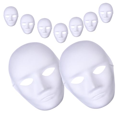 OATIPHO Blanko Maske Personalisierte Partymaske Blanko Masken Zum Diy Bemalen Weiße Papiermasken Für Bastelbedarf Für Halloween Karneval Und Mottopartys OATIPHO Blanko Maske Personalisierte Partymaske Blanko Masken Zum Diy Bemalen Weiße Papiermasken Für Bastelbedarf Für Halloween Karneval Und Mottopartys von OATIPHO
