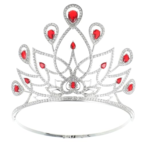 OATIPHO Brautkrone Damen Barock Tiara mit Zirkonia Einstellbare für Hochzeiten Abschlussball und Partys Haarschmuckstück Langlebig und Glamourös von OATIPHO