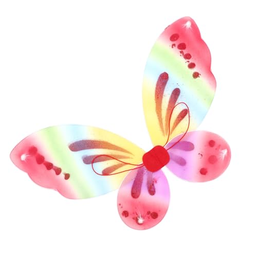 OATIPHO Feen-schmetterlingsflügel-kostüme Rot Und Bunt Für Damen Zum Anziehen Partygeschenke Leichtes Cosplay-accessoire Foto-requisite von OATIPHO