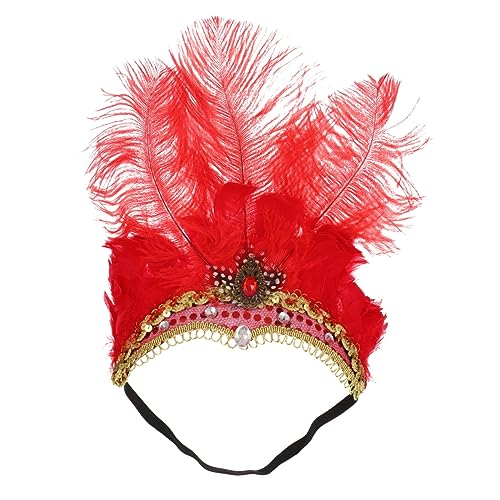 OATIPHO Dance Performance Headband mit Federn Kostüm Accessoire für Partys Halloween und Karneval Auffälliger Haarreif von OATIPHO