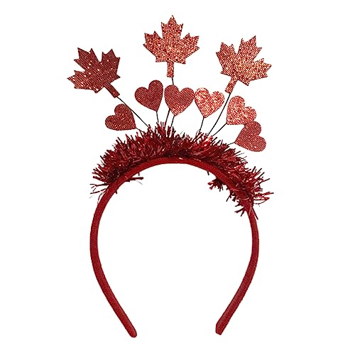 OATIPHO Day Haarband Ahornblatt Kopfschmuck aus Filz Langlebiger Dekorativer Haarreifen für Damen Festliches Stirnband zur Party und Feiertagsfeier OATIPHO Day Haarband Ahornblatt Kopfschmuck aus Filz Langlebiger Dekorativer Haarreifen für Damen Festliches Stirnband zur Party und Feiertagsfeier von OATIPHO