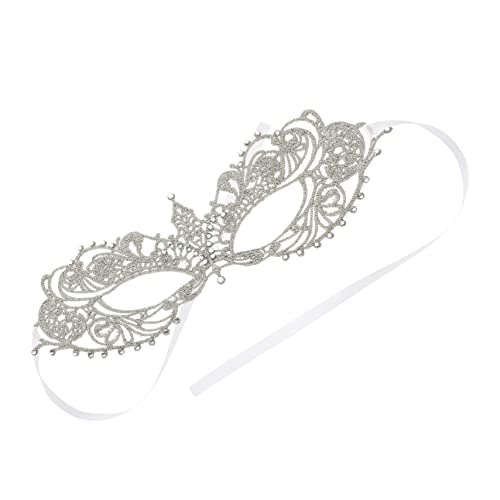 OATIPHO Maskerade-partymaske Silberne Spitze Kostümdekor Für Cosplay Und Fotosessions von OATIPHO