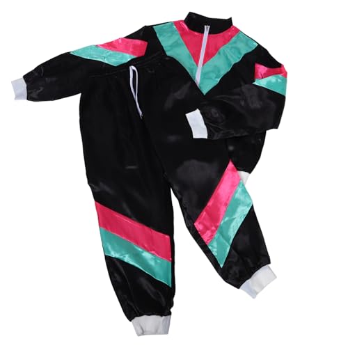 OATIPHO Disco-kostüme Für Kinder Jungen Und Mädchen Tanz-outfit Modischer Trainingsanzug OATIPHO Disco-kostüme Für Kinder Jungen Und Mädchen Tanz-outfit Modischer Trainingsanzug von OATIPHO
