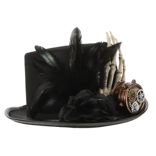 OATIPHO Einäugige Brille Top-hut Gasmaske Für Pestarzthut Gothic Steampunk Hut Halloween Hexenhut Gothic Halloween Kleiden Verkleiden Steampunk-cosplay-hut Schwarz Harz von OATIPHO