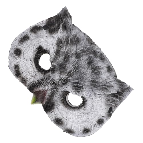 OATIPHO Eulenmaske für Halloween Halbmaske PU Realistische Tiermaske für Cosplay Maskerade und Partys Requisite für Erwachsene Langlebig und Atmungsaktiv von OATIPHO