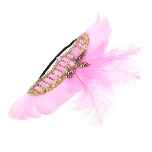 OATIPHO Fedriges Haarband mit Pailletten Leichtes Party Cosplay Haarreif Modischer Karneval Kopfschmuck für Tanz Fasching Halloween und Bühnenauftritte von OATIPHO