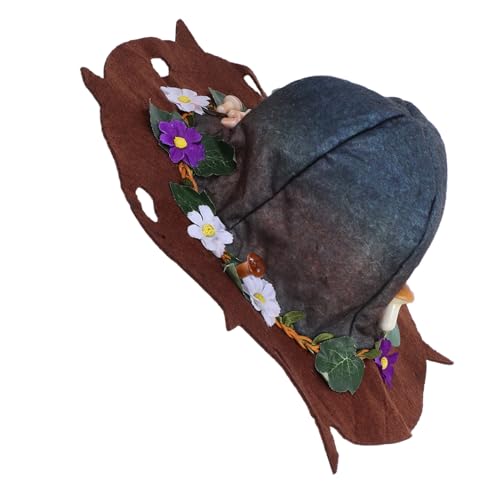 OATIPHO Filz Hexenhut Halloween Zaubererhut Neuheit Pilz Blume Kopfbedeckung Für Kinder Erwachsene Cosplay Party Dekorationen Halloween Kostüm Accessoire OATIPHO Filz Hexenhut Halloween Zaubererhut Neuheit Pilz Blume Kopfbedeckung Für Kinder Erwachsene Cosplay Party Dekorationen Halloween Kostüm Accessoire von OATIPHO