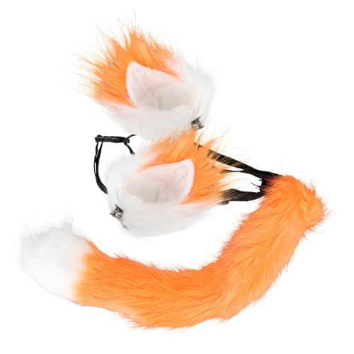 OATIPHO Fox Kostümset mit Ohren Haarreif und für Cosplay und Partys Verstellbare Katzenohren und Fuchsschwanz Kunstfell für Halloween und Karneval OATIPHO Fox Kostümset mit Ohren Haarreif und für Cosplay und Partys Verstellbare Katzenohren und Fuchsschwanz Kunstfell für Halloween und Karneval von OATIPHO