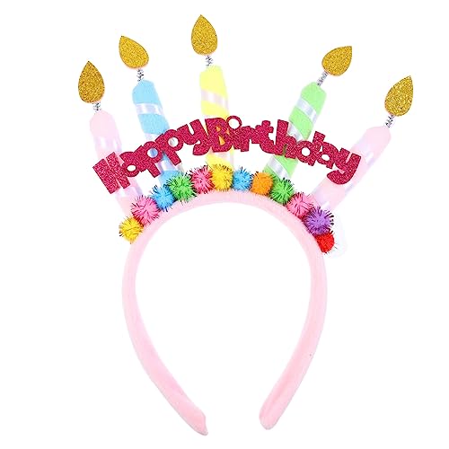 OATIPHO Geburtstags Haarband mit Kerzenmotiv Kopfschmuck Zubehör für Party Dekoration und Fotorequisiten für Feierlichkeiten und Besondere Anlässe OATIPHO Geburtstags Haarband mit Kerzenmotiv Kopfschmuck Zubehör für Party Dekoration und Fotorequisiten für Feierlichkeiten und Besondere Anlässe von OATIPHO