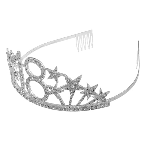 OATIPHO Geburtstagskrone Stirnband Geburtstagsaccessoires Für Mädchen Prinzessinnen Stirnband Kronen Für Frauen Happy Birthday Krone Goldene Tiara Für Kleine Mädchen von OATIPHO