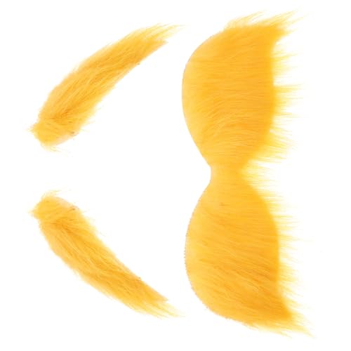 OATIPHO Gelber Schnurrbart Und Augenbrauen Kostümzubehör Künstliche Bärte Augenbrauen Cosplay-Bärte Neuartiges Kostüm Gesichtsbehaarung Lustige Festival-Partygeschenke OATIPHO Gelber Schnurrbart Und Augenbrauen Kostümzubehör Künstliche Bärte Augenbrauen Cosplay-Bärte Neuartiges Kostüm Gesichtsbehaarung Lustige Festival-Partygeschenke von OATIPHO