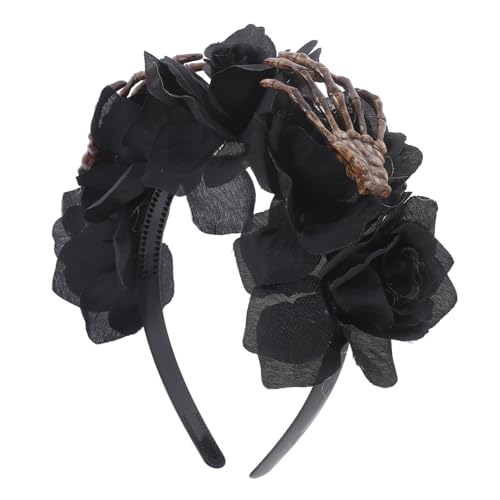OATIPHO Ghost Hand Stirnband Halloween -Skelettdekoration gefälscht -Stirnband gotisch Party für Haarband haarschmuck Halloween-Cosplay-Zubehör Halloween-Kopfschmuck Stoff Schwarz von OATIPHO