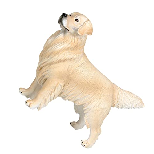 OATIPHO Golden Retriever-Ornament Miniatur-Hund-sammlerstücke Mikrotier Kleine Welpen-haustierfigur Hunde-skulptur-dekor Hundefigur Aus Kunststoff Miniaturen Kleiner Hund Fest Büro Plastik von OATIPHO