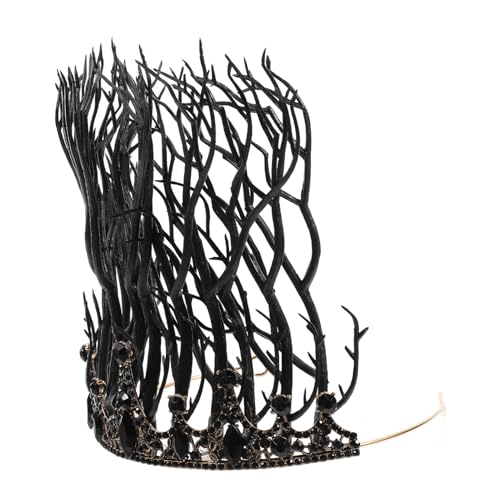 OATIPHO Gothic Haarreif für Damen Barocke Krone mit und Strass für Halloween Universelles Kopfstück für Partys und Besondere Anlässe Komfortables Design für Langanhaltenden Tragekomfort OATIPHO Gothic Haarreif für Damen Barocke Krone mit und Strass für Halloween Universelles Kopfstück für Partys und Besondere Anlässe Komfortables Design für Langanhaltenden Tragekomfort von OATIPHO