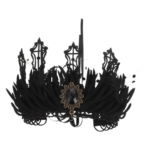 OATIPHO Gothic Tiara für Vintage Krone Haaraccessoire für Kostümpartys Halloween Hochzeiten und Cosplay Exquisites Design für Einen Einzigartigen Look OATIPHO Gothic Tiara für Vintage Krone Haaraccessoire für Kostümpartys Halloween Hochzeiten und Cosplay Exquisites Design für Einen Einzigartigen Look von OATIPHO