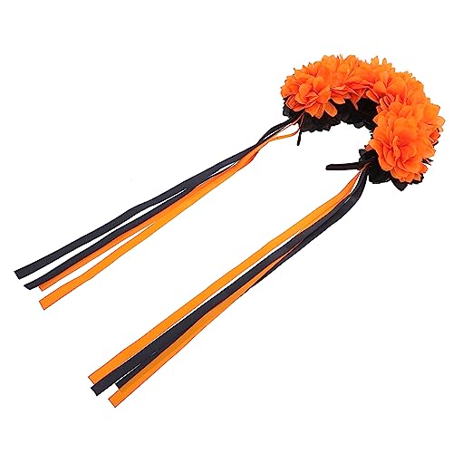 OATIPHO Halloween Blumenkranz Haarband Headdress für Kostümpartys und Feiertage für Halloween Karneval und Cosplay aus Strapazierfähigen Materialien Gefertigt Bequeme Auffälliges Design von OATIPHO
