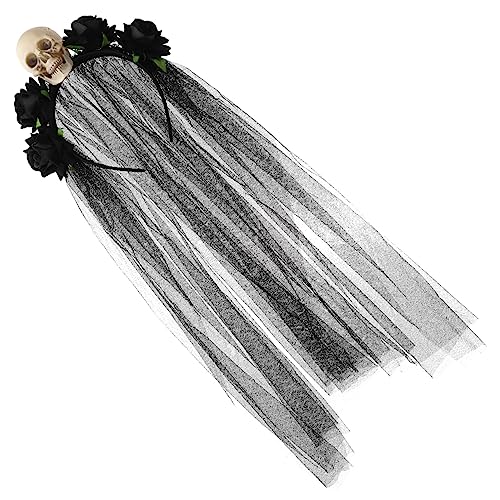 OATIPHO Halloween Skelett Kopfbedeckung Gruselige Haarreif Für Halloween Party Kostü Accessoire Dekorationsrequisiten Für Verkleidungen von OATIPHO