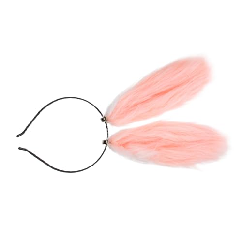 OATIPHO Hasenohren Haarreif Leichtes Flauschiges Bunny Ear Stirnband Cosplay Karneval Party Mädchen Haarschmuck Niedliches Tierohren Accessoire für Damen von OATIPHO