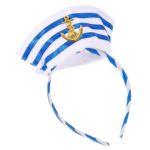 OATIPHO Kapitänsmütze Haarreifen Nautisches Stirnband für Cosplay Kostümzubehör für Karneval und Partys Bequem für Rollenspiele und Besondere Anlässe OATIPHO Kapitänsmütze Haarreifen Nautisches Stirnband für Cosplay Kostümzubehör für Karneval und Partys Bequem für Rollenspiele und Besondere Anlässe von OATIPHO