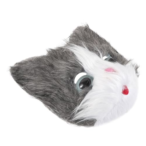 OATIPHO Katzenmaske für Halloween und Kostümpartys Handgemachte Graue Tiermaske mit Elastischem Band für Cosplay und Maskerade Sorgt für Aufsehen und Komfort OATIPHO Katzenmaske für Halloween und Kostümpartys Handgemachte Graue Tiermaske mit Elastischem Band für Cosplay und Maskerade Sorgt für Aufsehen und Komfort von OATIPHO