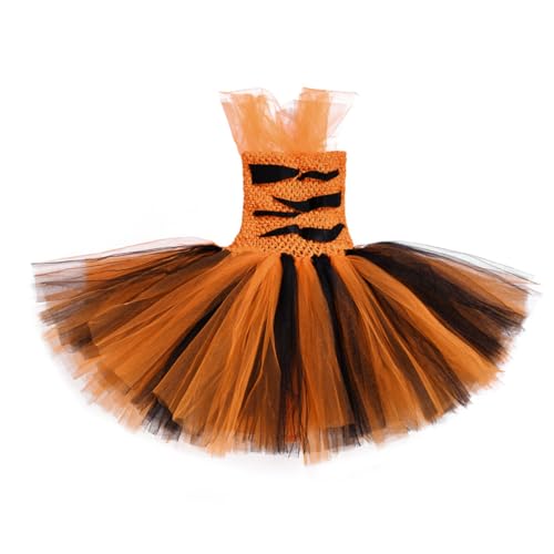 OATIPHO Bezauberndes Kleiderset mit Cartoon-tiger für Jungen und Mädchen Tutu-rock Partykleidung für 3–4-jährige OATIPHO Bezauberndes Kleiderset mit Cartoon-tiger für Jungen und Mädchen Tutu-rock Partykleidung für 3–4-jährige von OATIPHO