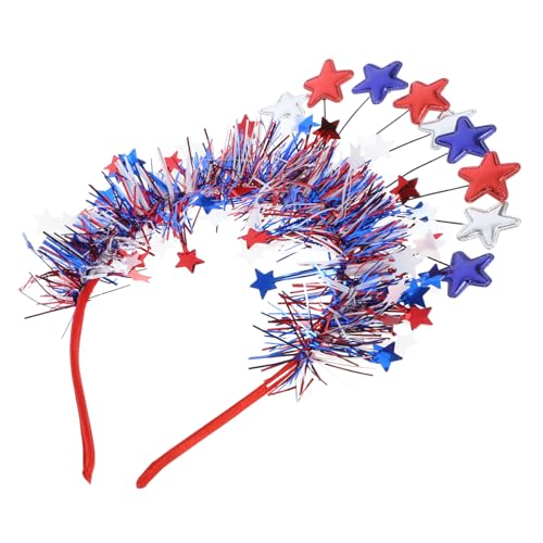 OATIPHO Kopfschmuck zur Unabhängigkeit Blau Stirnband mit Fünf Kleinen Sternen Festliche Haardekoration für Patriotisches Cosplay Accessoire für Feiern OATIPHO Kopfschmuck zur Unabhängigkeit Blau Stirnband mit Fünf Kleinen Sternen Festliche Haardekoration für Patriotisches Cosplay Accessoire für Feiern von OATIPHO