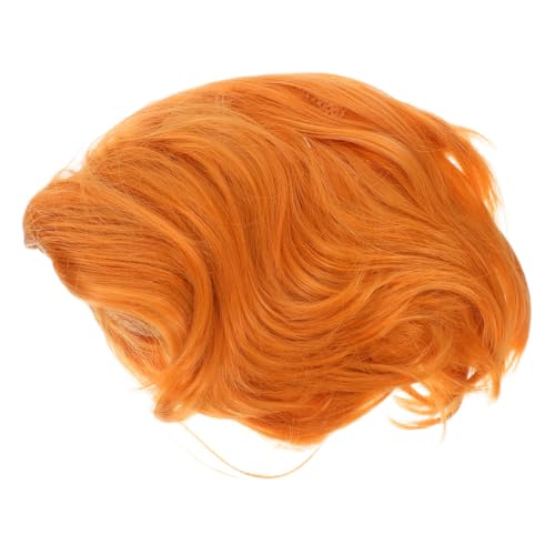 OATIPHO Kurze Herrenperücke Aus Hitzebeständiger Kunstfaser Goldener Farbton Für Cosplay Halloween Und Partys Bequemer von OATIPHO
