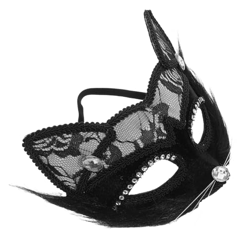 OATIPHO Lace Katzenmaske für Männer und Frauen Halloween Maske Handgefertigt Spitze für Kostümpartys Maskerade und Festivitäten Stilvolles Accessoire Schwarz OATIPHO Lace Katzenmaske für Männer und Frauen Halloween Maske Handgefertigt Spitze für Kostümpartys Maskerade und Festivitäten Stilvolles Accessoire Schwarz von OATIPHO